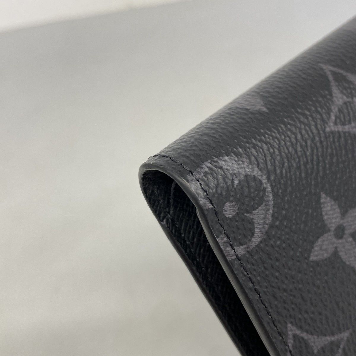 Louis Vuitton Wallet Monogram Eclipse Portefeuille Marco NM Black — view 6