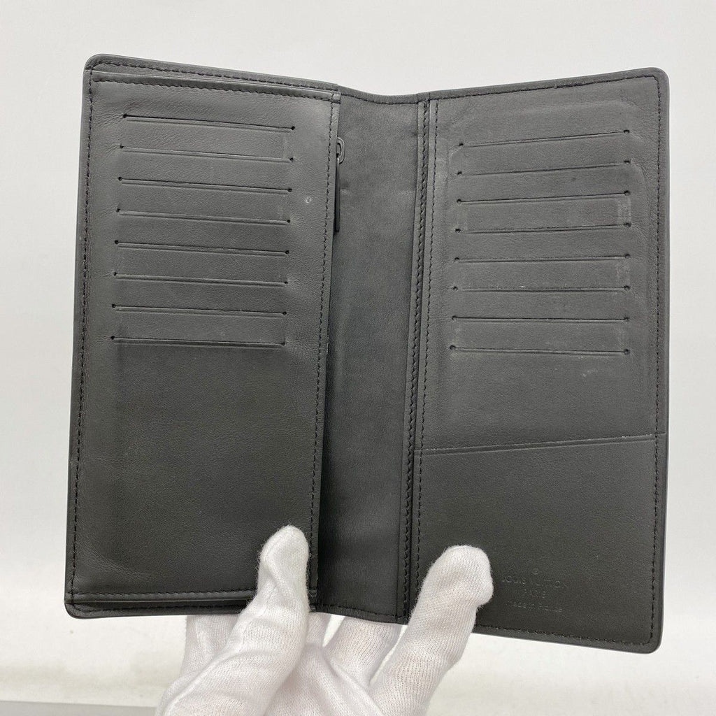 Louis Vuitton Wallet Aerogram Portefeuille Brazza NM Black — view 3