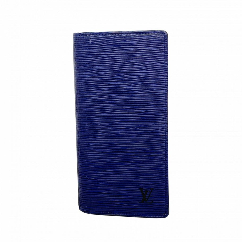 Louis Vuitton Wallet Monogram Eclipse Epi Portefeuille Brazza Navy