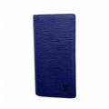Louis Vuitton Wallet Monogram Eclipse Epi Portefeuille Brazza Navy