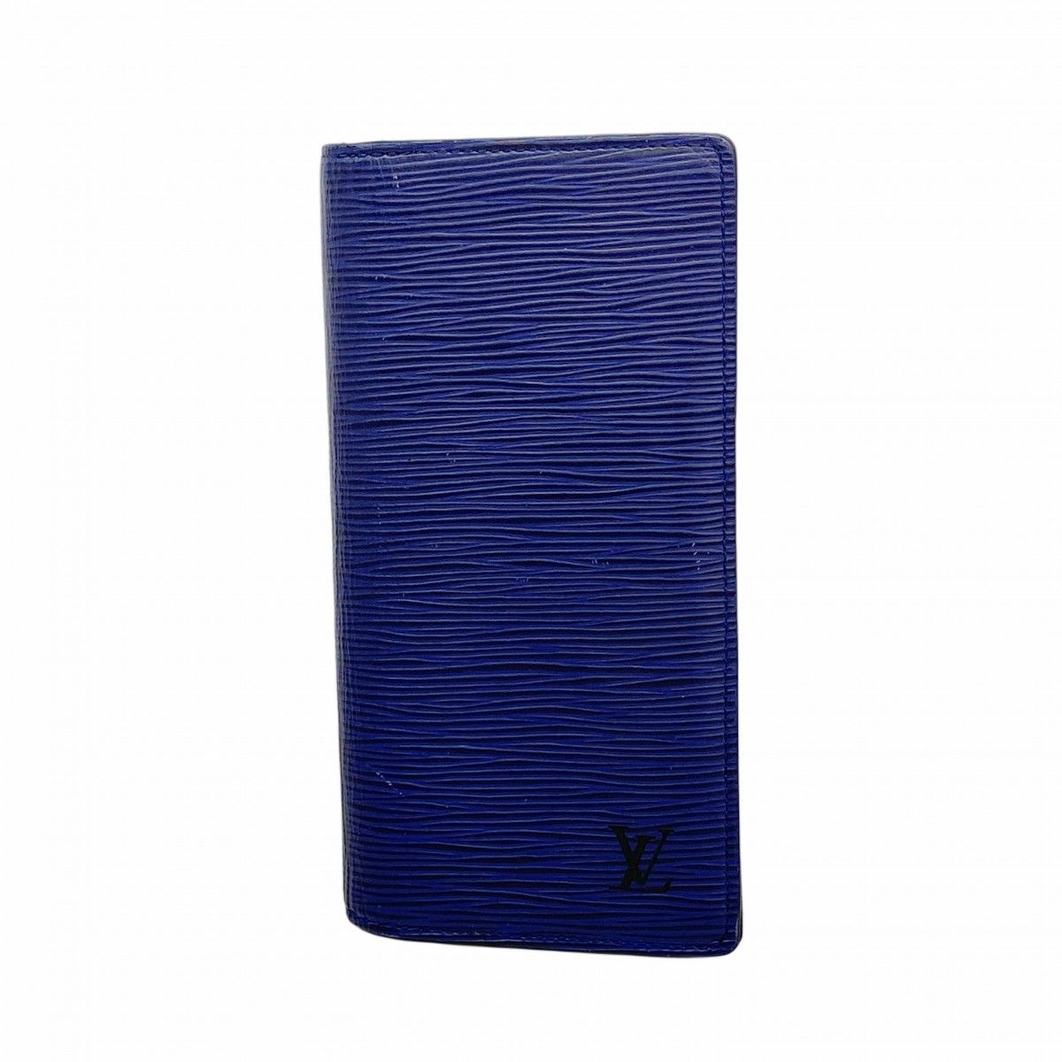 Louis Vuitton Wallet Monogram Eclipse Epi Portefeuille Brazza Navy