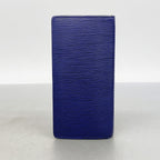 Louis Vuitton Wallet Monogram Eclipse Epi Portefeuille Brazza Navy — view 9
