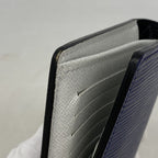 Louis Vuitton Wallet Monogram Eclipse Epi Portefeuille Brazza Navy — view 7