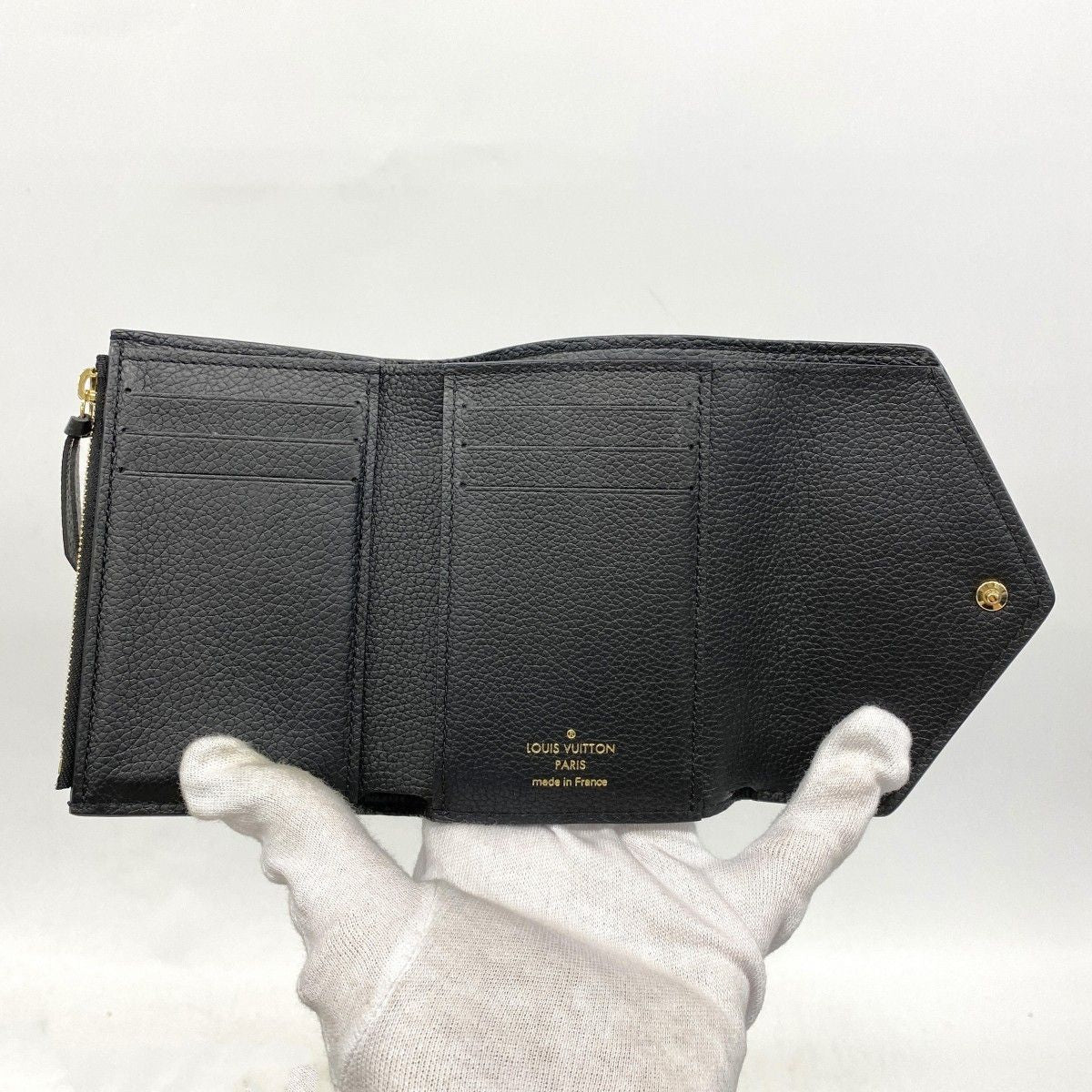 Louis Vuitton Trifold Wallet Monogram Empreinte Bicolor Portefeuille Victorine — view 3