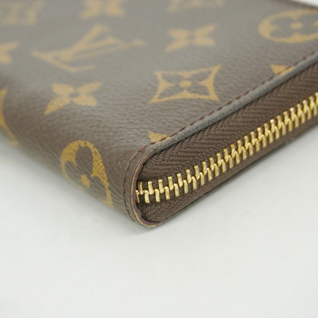 Louis Vuitton Wallet Monogram Portefeuille Clemence Brown Fuchsia — view 6