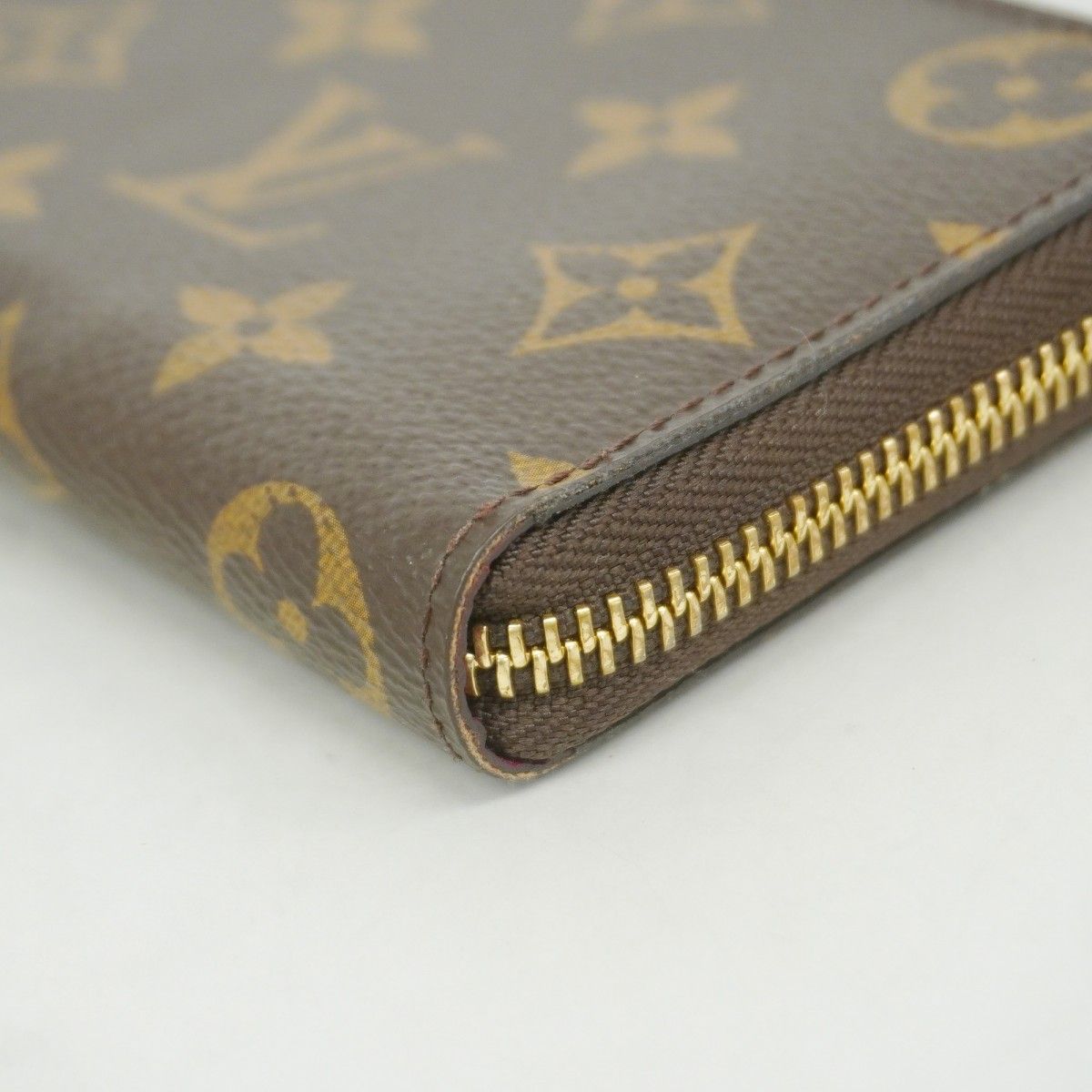 Louis Vuitton Wallet Monogram Portefeuille Clemence Brown Fuchsia — view 6