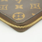 Louis Vuitton Wallet Monogram Portefeuille Clemence Brown Fuchsia — view 5