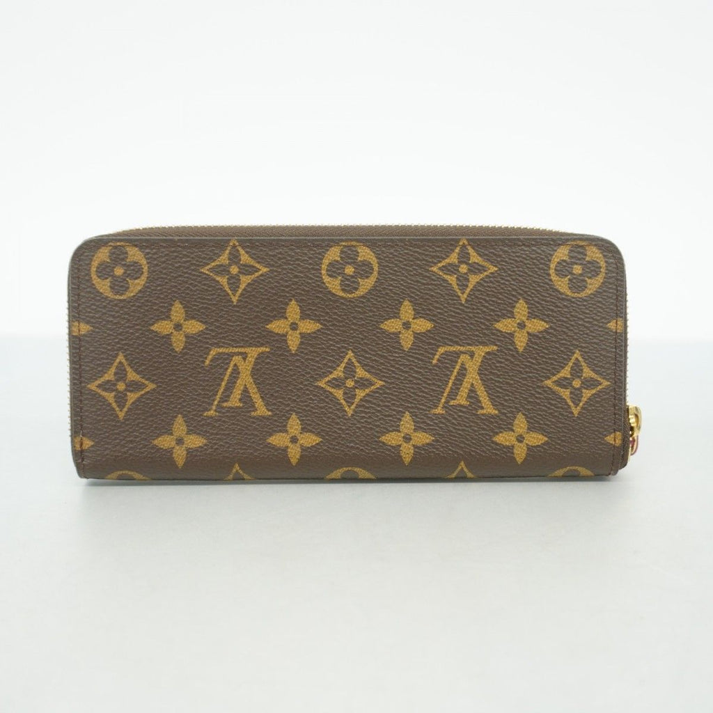 Louis Vuitton Wallet Monogram Portefeuille Clemence Brown Fuchsia — view 9