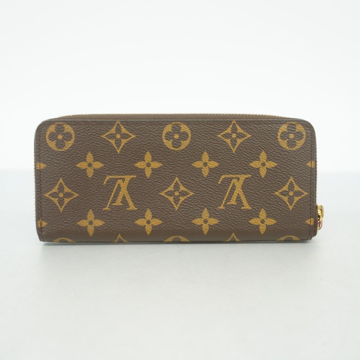 Louis Vuitton Wallet Monogram Portefeuille Clemence Brown Fuchsia — view 9