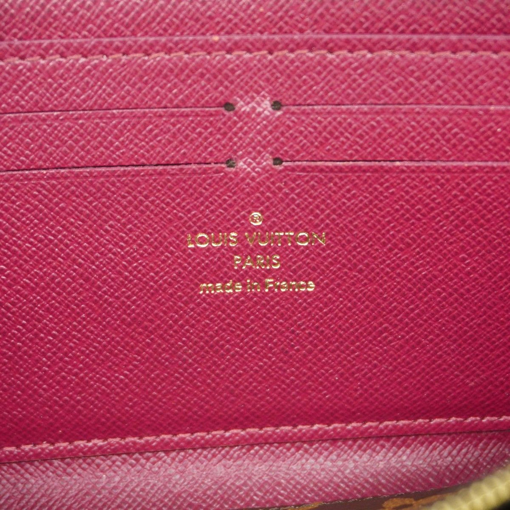 Louis Vuitton Wallet Monogram Portefeuille Clemence Brown Fuchsia — view 4