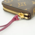 Louis Vuitton Wallet Monogram Portefeuille Clemence Brown Fuchsia — view 7