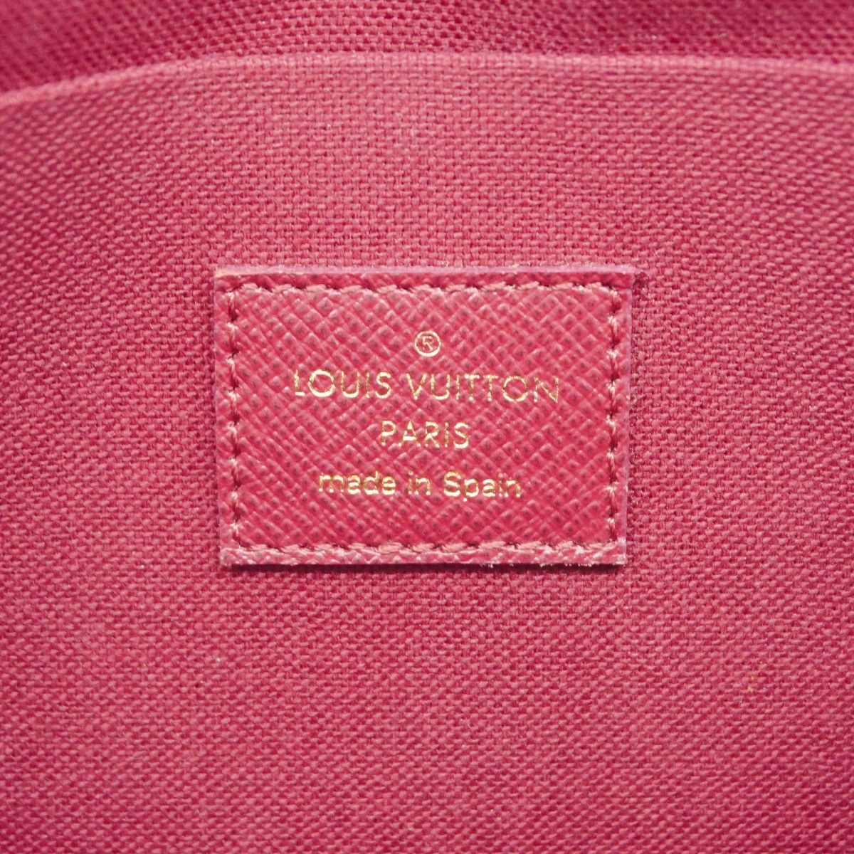 Louis Vuitton Shoulder Wallet Monogram Pochette Felicity Brown Fuchsia — view 5