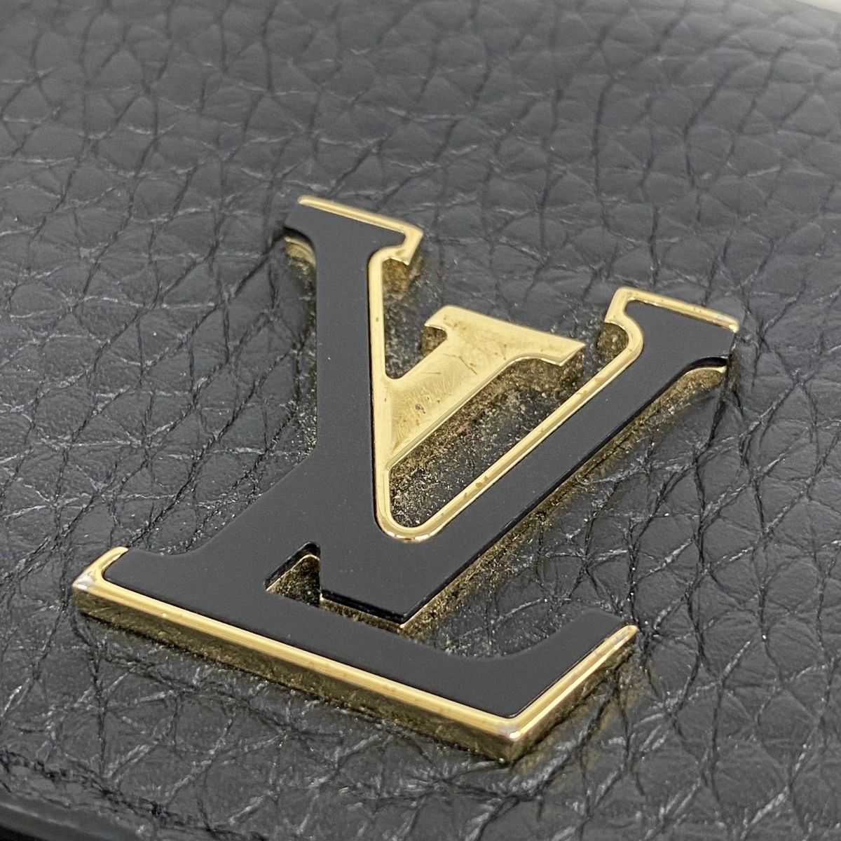 Louis Vuitton Wallet Portefeuille Capucines Tiny Noir — view 6