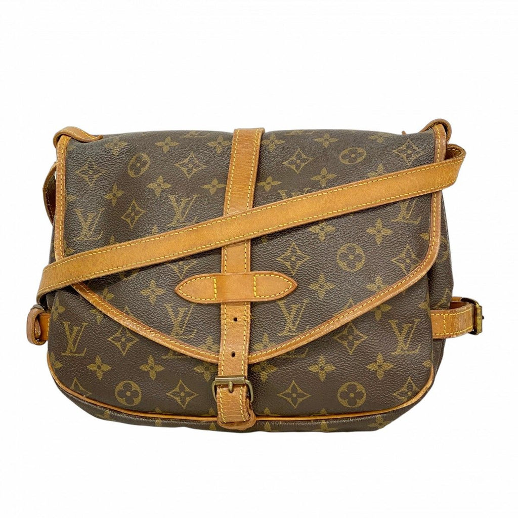 Louis Vuitton Shoulder Bag Monogram Saumur 30 Brown