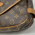Louis Vuitton Shoulder Bag Monogram Saumur 30 Brown — view 9