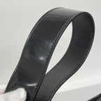 Celine Shoulder Bag Macadam Enamel Silver Black — view 9