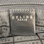 Celine Shoulder Bag Macadam Enamel Silver Black — view 5