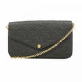 Louis Vuitton Shoulder Wallet Monogram Empreinte Pochette Felicity Noir