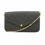 Louis Vuitton Shoulder Wallet Monogram Empreinte Pochette Felicity Noir