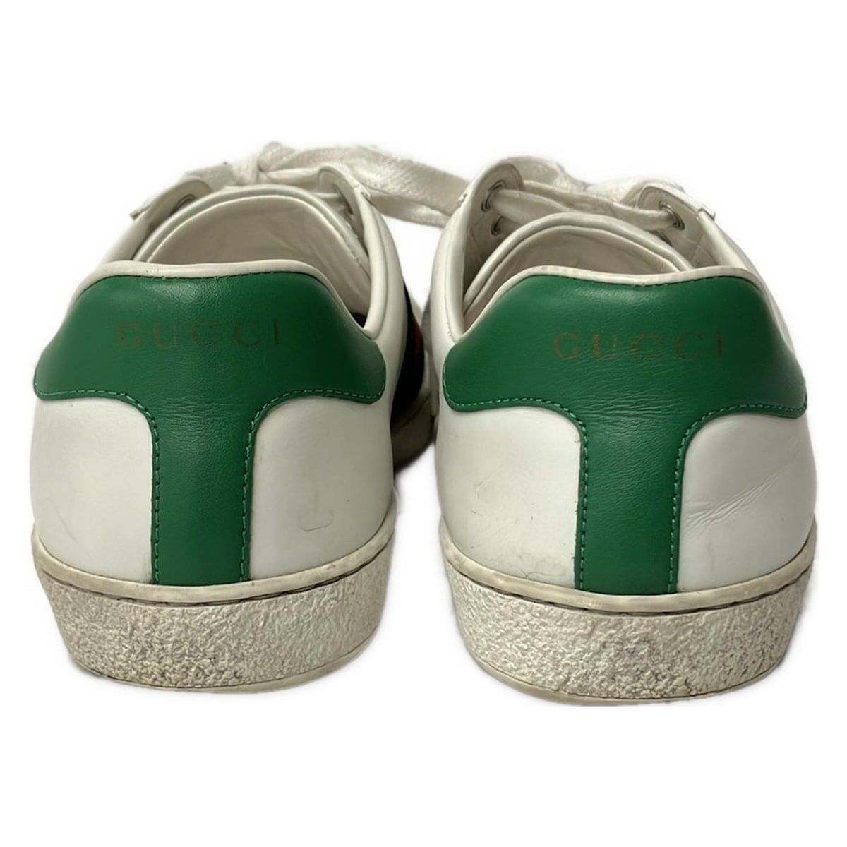 Gucci Sneakers 5.5 Ace White Green Multi Leather — view 3
