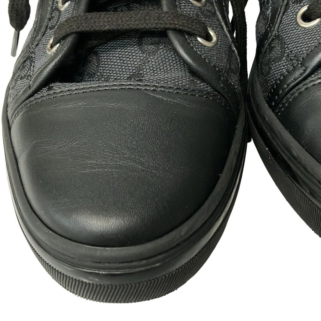 Gucci Sneakers 37 Black GG Pattern Leather — view 8