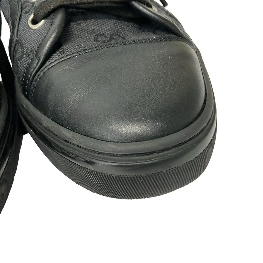 Gucci Sneakers 37 Black GG Pattern Leather — view 9