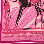 Hermes Carre 90 Caleche Elastique Scarf Silk Pink — view 4