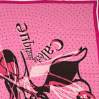 Hermes Carre 90 Caleche Elastique Scarf Silk Pink — view 3