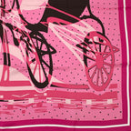 Hermes Carre 90 Caleche Elastique Scarf Silk Pink — view 5