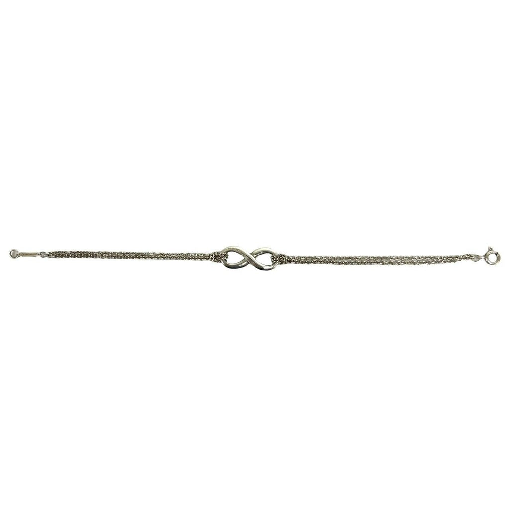 Tiffany & Co Infinity Double Chain Bracelet 925 Sterling Silver — view 6