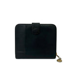 Chanel CC Logo Vintage Caviar Leather Bifold Wallet Black — view 2