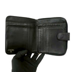Chanel CC Logo Vintage Caviar Leather Bifold Wallet Black — view 7