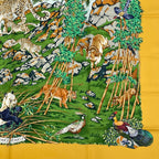 Hermes Carre 90 Sichuan Silk Scarf Yellow — view 5