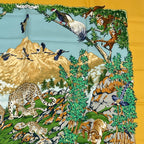 Hermes Carre 90 Sichuan Silk Scarf Yellow — view 3