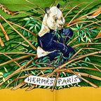 Hermes Carre 90 Sichuan Silk Scarf Yellow — view 6