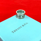 Tiffany & Co Vintage Atlas Ring 925 Sterling Silver