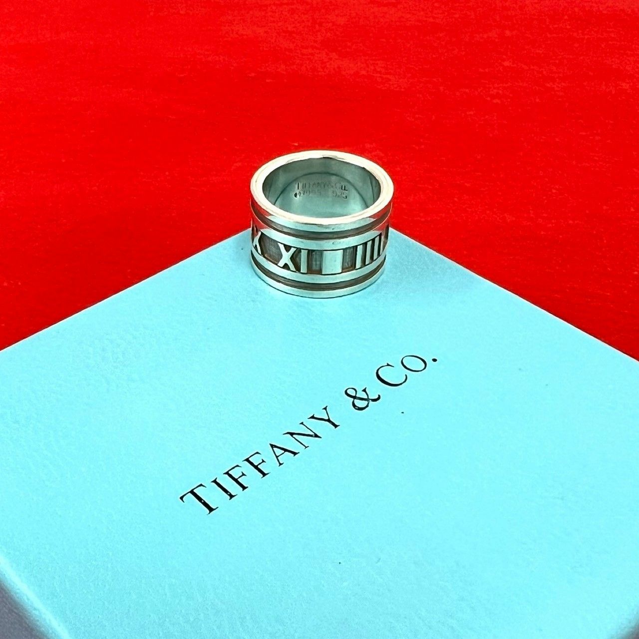 Tiffany & Co Vintage Atlas Ring 925 Sterling Silver