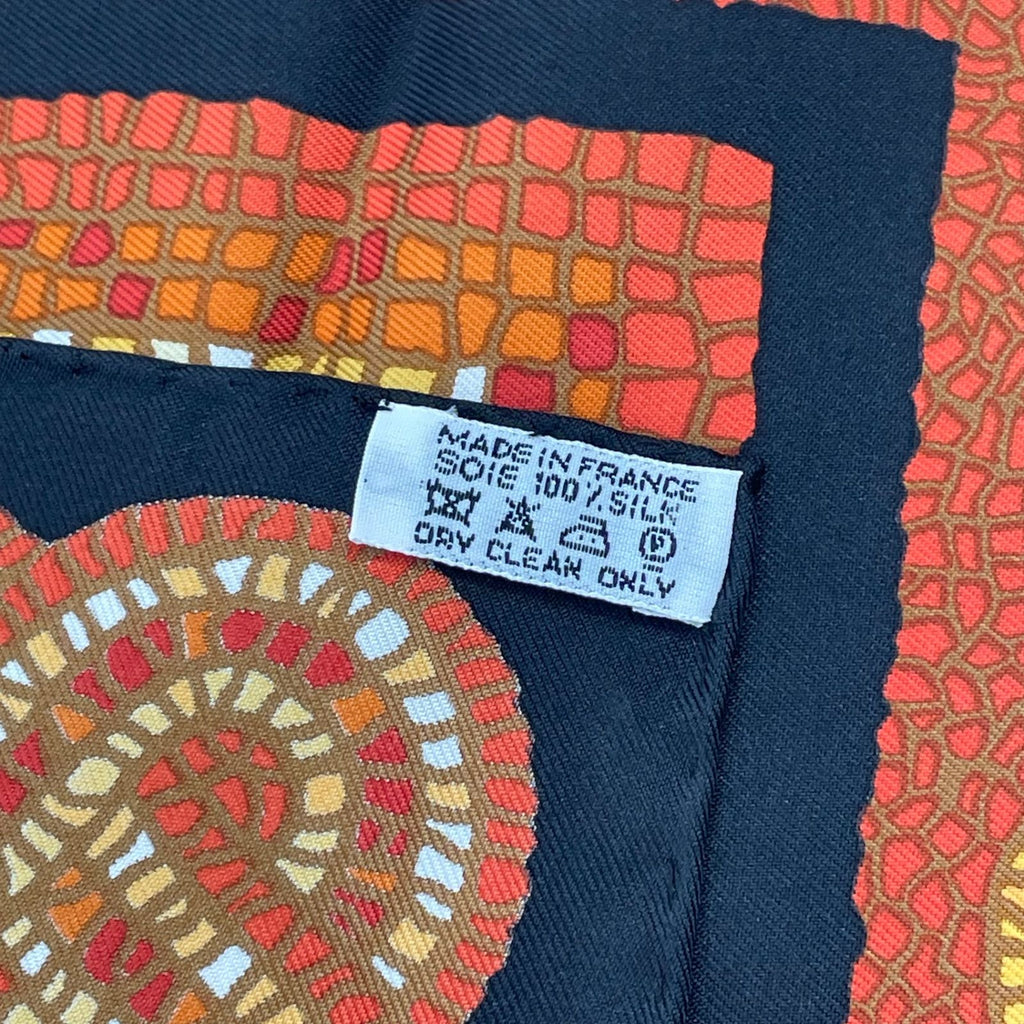 Hermes Carre 90 Under the Himalayan Cedar Sous le Cedre Silk Scarf Brown — view 7