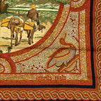 Hermes Carre 90 Under the Himalayan Cedar Sous le Cedre Silk Scarf Brown — view 5