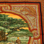 Hermes Carre 90 Under the Himalayan Cedar Sous le Cedre Silk Scarf Brown — view 3