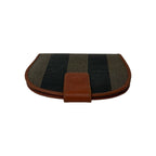 Fendi Vintage Pecan Pattern Leather Bifold Wallet Mini Billfold Coin Case Brown — view 3