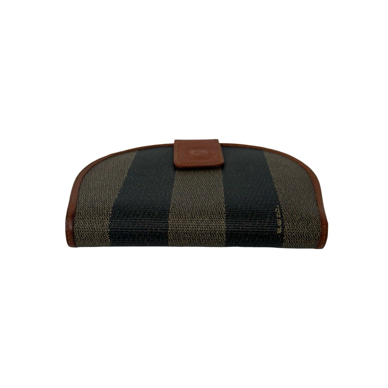 Fendi Vintage Pecan Pattern Leather Bifold Wallet Mini Billfold Coin Case Brown — view 6
