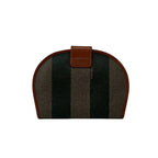 Fendi Vintage Pecan Pattern Leather Bifold Wallet Mini Billfold Coin Case Brown — view 2