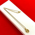 Dior Vintage CD Logo Pendant Gold
