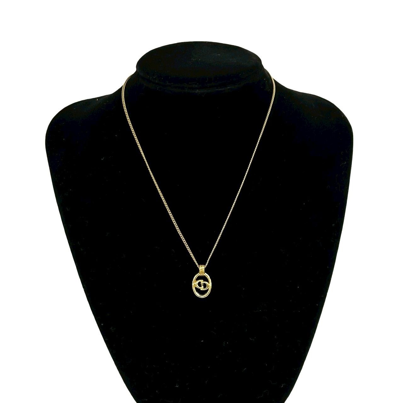 Dior Vintage CD Logo Pendant Gold — view 2