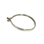 Tiffany & Co Double Hook Bangle 925 Sterling Silver Gold Bracelet — view 5