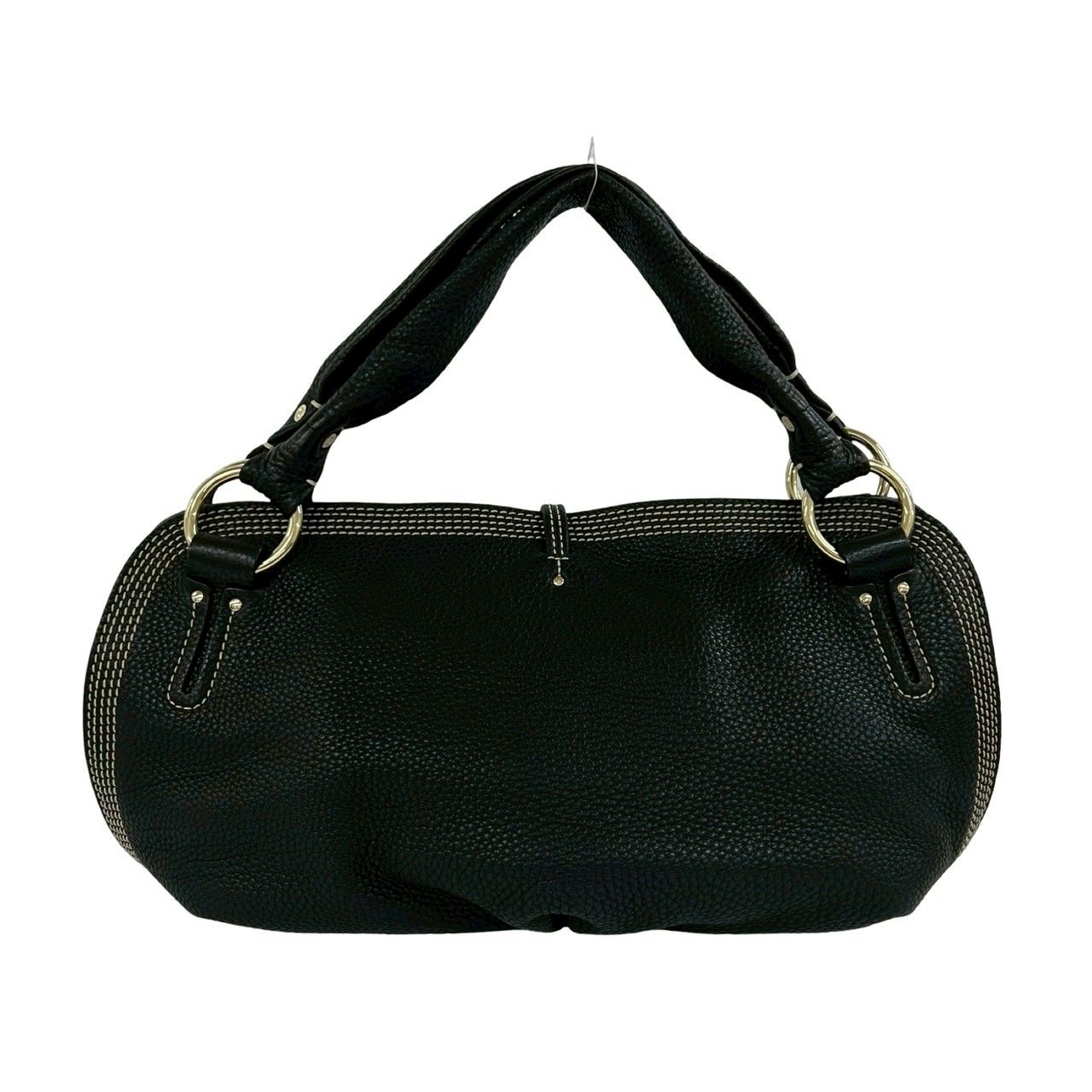 Celine Bitter Sweet Triomphe Logo Leather Mini Boston Bag Black — view 3