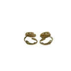 Dior Vintage CD Logo Earrings Gold — view 4