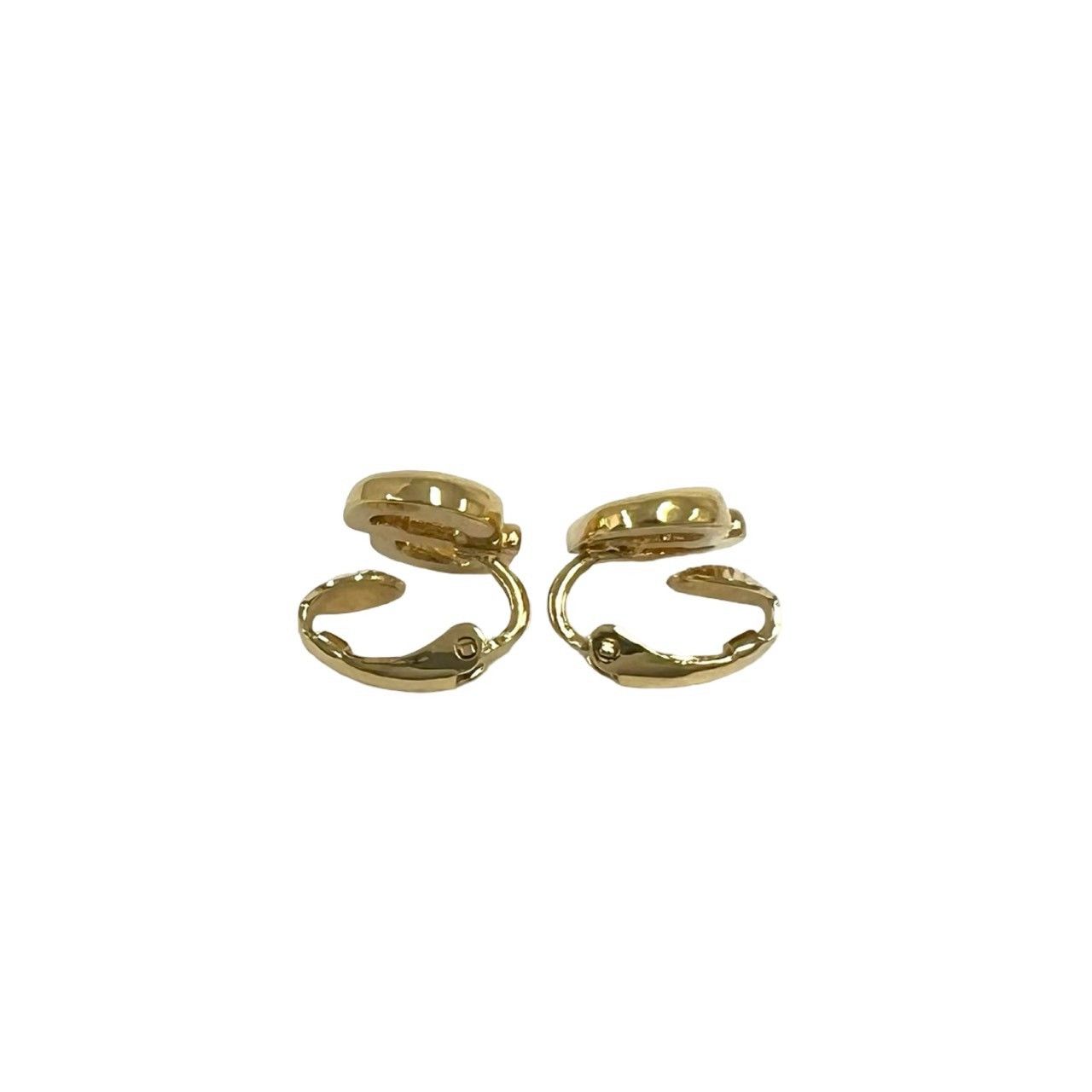 Dior Vintage CD Logo Earrings Gold — view 5