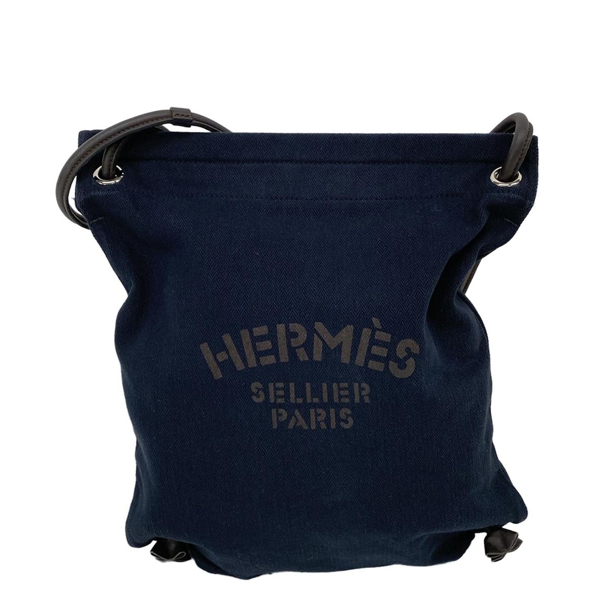 Hermes Shoulder Bag Marine Blue Indigo Ebene Silver